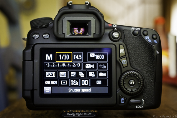 ISO and shutter speed