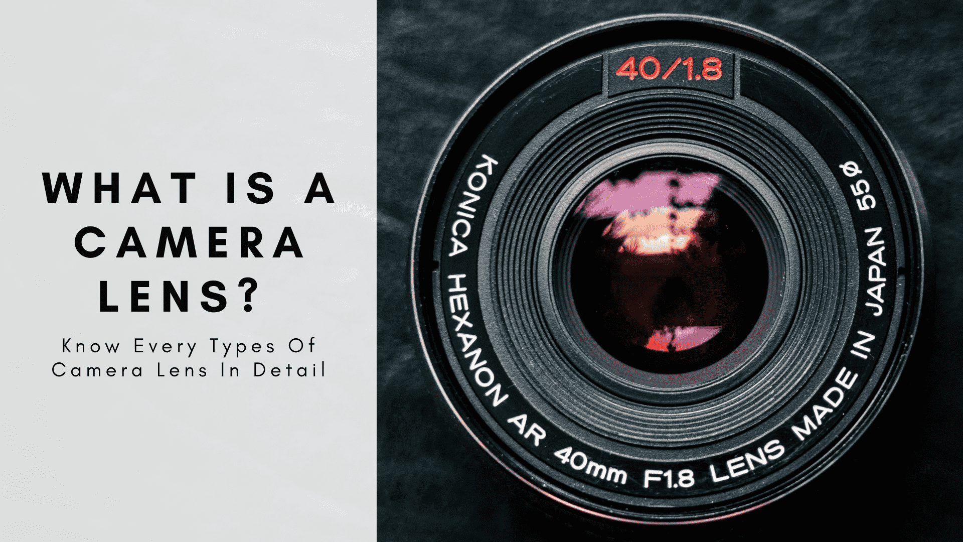 Types Of Camera Lens In Detail