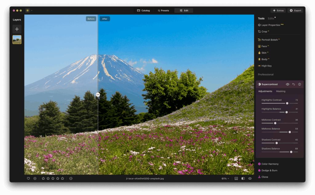 Color Harmony & Supercontrast In Luminar Neo