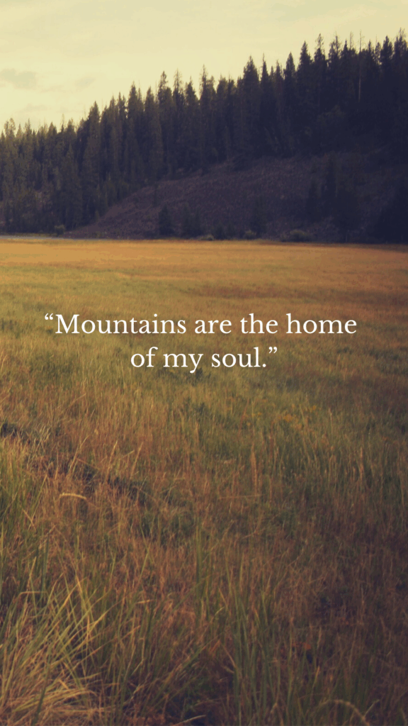 Mountain Nature Quotes wallpaper