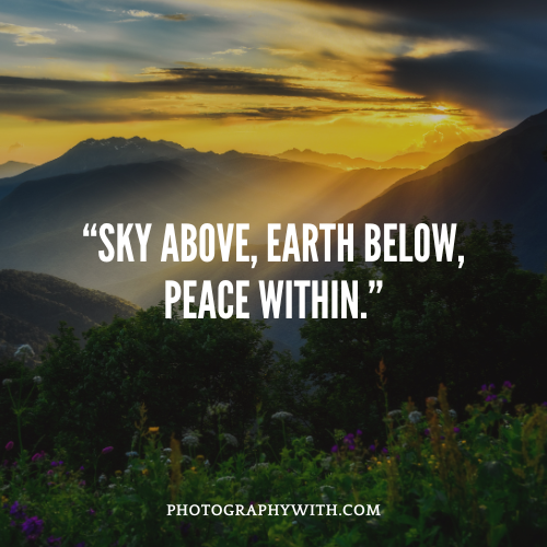 Mountain NaturePhotography Quotes