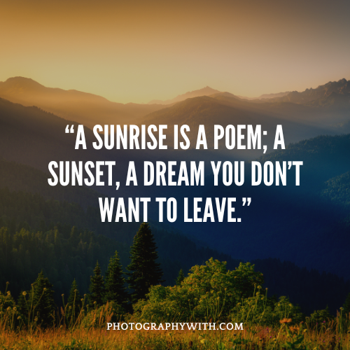 Sunrise Photography Quotes
