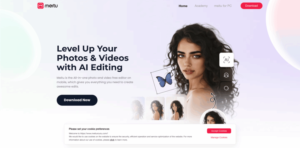 Meitu AI Photo Editor review