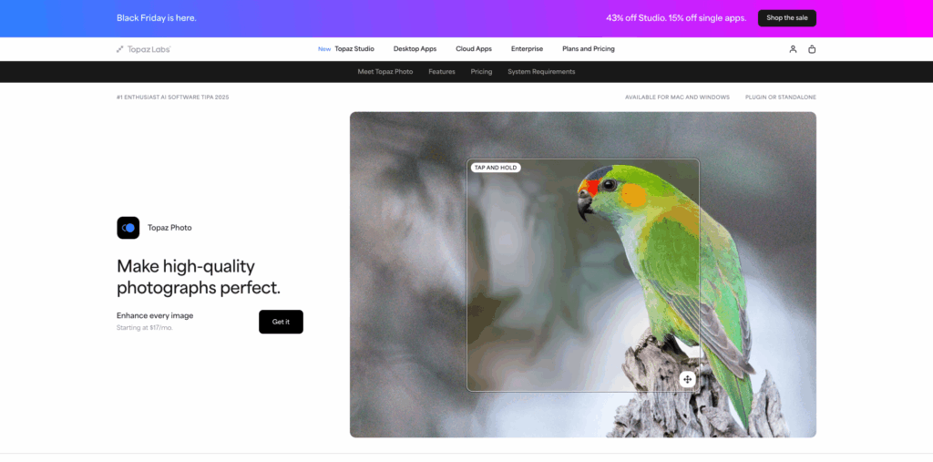 Topaz Photo AI Image Enhancement & Upscaling